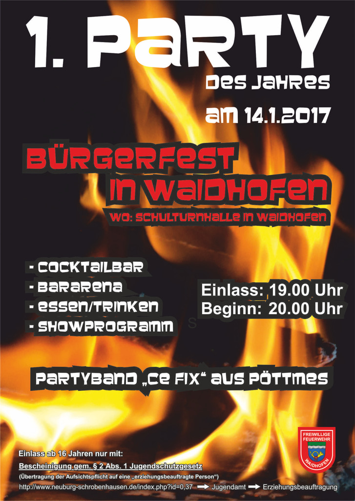 Plakat Bürgerfest 2017 i